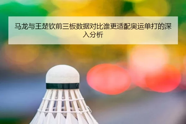 马龙与王楚钦前三板数据对比谁更适配奥运单打的深入分析